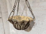 Wrought Iron Hanging Gracie Basket Decorative Plant Container