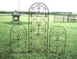 Wrought Iron Heart Garden Flower & Vine Trellis Frame