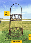 Wrought Iron Jasper 2 Tier Plant Stand Rustic Garden Planter
