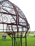 Wrought Iron Jester Arbor Gazebo - Lawn & Garden Trellis Arch
