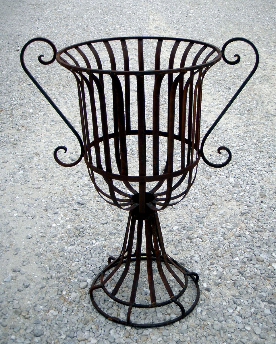 Wrought Iron Large 36" Strap Urn
