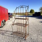 Wrought Iron Large Bakers Rack Metal Shelving