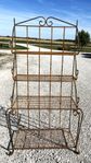 Wrought Iron Large Bakers Rack Metal Shelving