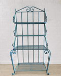 Wrought Iron Large Bakers Rack Shelf - Metal Planter Shelving