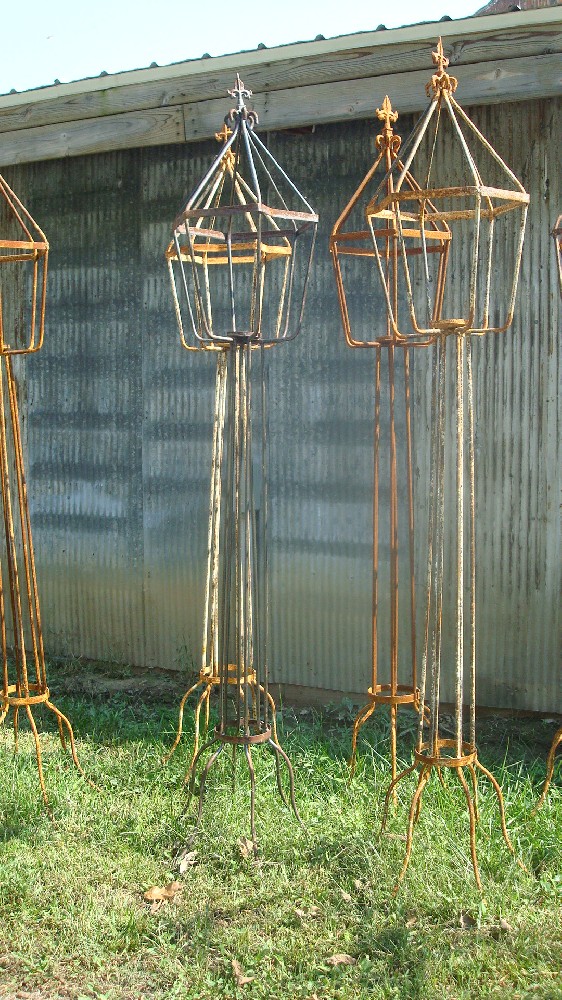 Wrought Iron Large Lantern Candle Holders