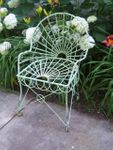 Wrought Iron Loops Table Patio Furniture