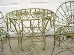 Wrought Iron Loops Table Patio Furniture