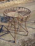 Wrought Iron Loops Table Patio Furniture