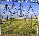 Wrought Iron Medium Teardrop Orb Hanging Planter