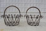 Wrought Iron Mildred Baskets Pot Containers in 2 Sizes