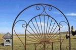 76 Wrought Iron Sante Fe Trellis Plant Support