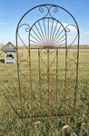 76" Wrought Iron Sante Fe Trellis Plant Support