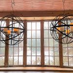 24 Wrought Iron Mystic Candle Chandelier - Large Light