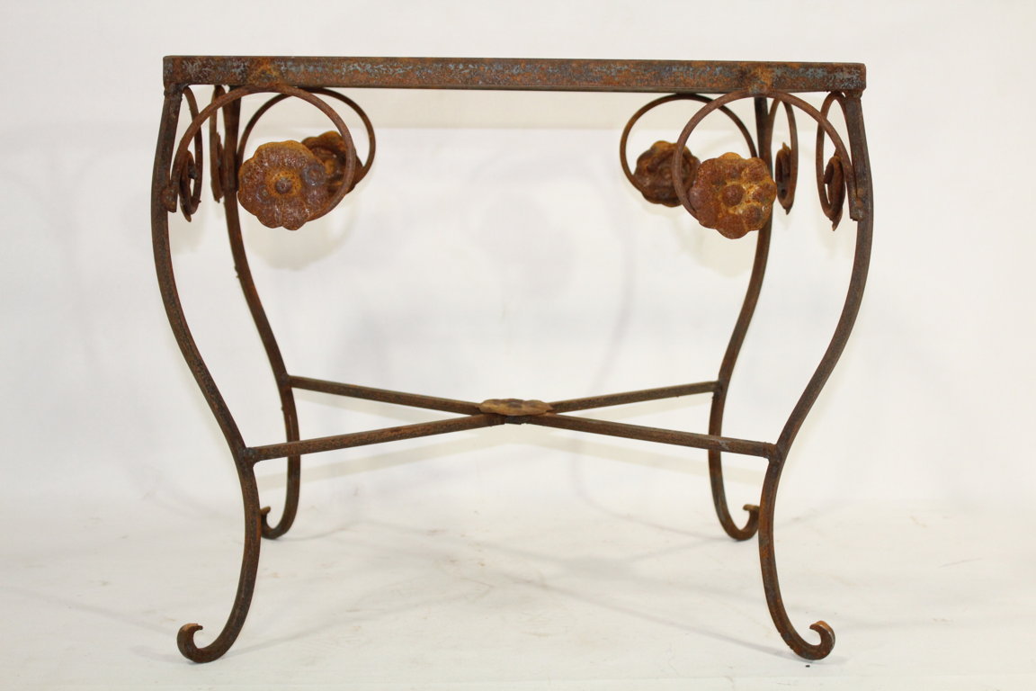 Wrought Iron Rectangle Table Exterior and Outdoor Furniture