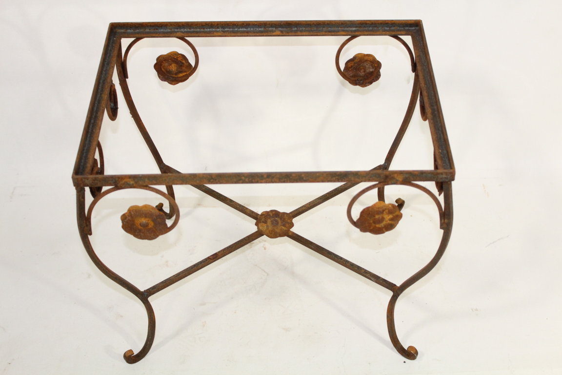 Wrought Iron Rectangle Table Exterior and Outdoor Furniture