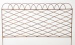 Wrought Iron Loop Topped X Fence Garden Edging