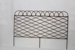 Wrought Iron Loop Topped X Fence Garden Edging