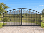 Wrought Iron Driveway Lexington Gate - Business - 4 x 12 ft Wide