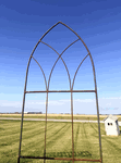 Wrought Iron Skinny Milton Garden Trellis 