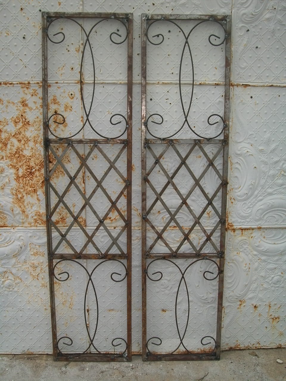Wrought Iron Skyview Exterior Window Shutters