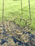Wrought Iron Small Bouquet Hanging Planter Basket