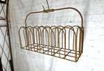Wrought Iron Small Long Handle Basket Planter Display