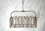 Wrought Iron Small Long Handle Basket Planter Display