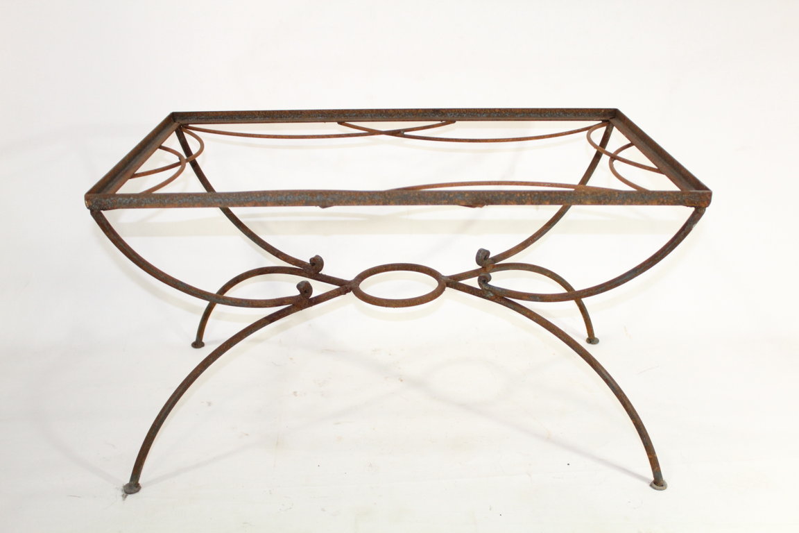 Wrought Iron Small Side Table Patio Furniture
