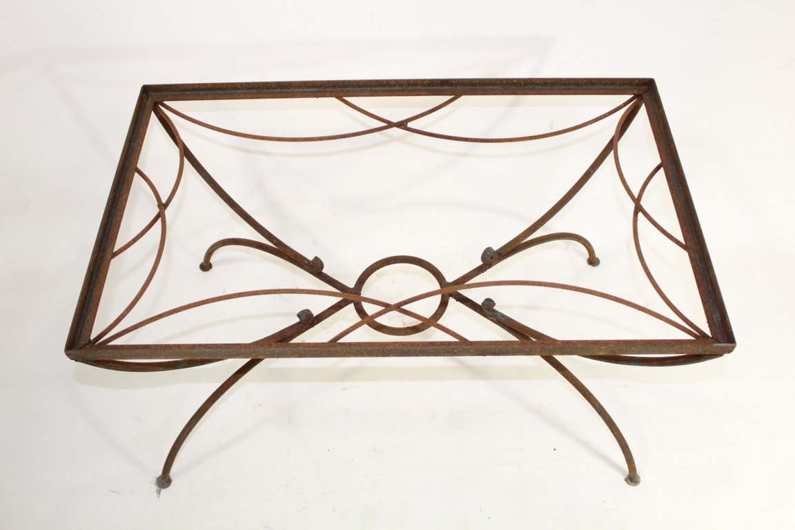 Wrought Iron Small Side Table Patio Furniture