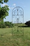 65 Tall Wrought Iron Upside Down Trellis Flower Support