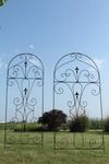 65 Tall Wrought Iron Upside Down Trellis Flower Support