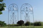 65 Tall Wrought Iron Upside Down Trellis Flower Support