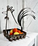 Wrought Iron Square Chicken Basket