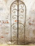 Wrought Iron Swirl Trellis Flower Support - Landscape Art