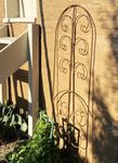 Wrought Iron Swirl Trellis Flower Support - Landscape Art
