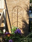 Wrought Iron Swirl Trellis Flower Support - Landscape Art