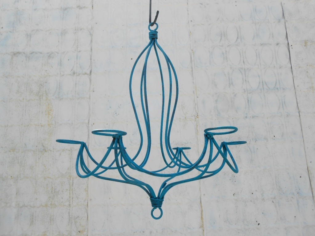 Wrought Iron Wanda Outdoor Candle Chandelier