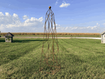 Wrought Iron Tall 59 Carrom Obelisk Garden Trellis