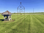 Wrought Iron Tall Langston Garden Trellis Lattice Support