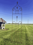 Wrought Iron Tall Langston Garden Trellis Lattice Support