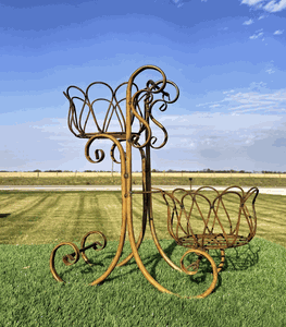 25 Wrought Iron Tulip Plant Stand Decorative Container