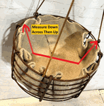 Wrought Iron Victorian Hanging  Baskets in 3 Sizes