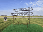 Wrought Iron Violet 2 Tiered Plant Display Stand