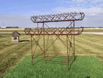 Wrought Iron Violet 2 Tiered Plant Display Stand