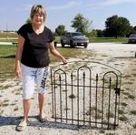 Wrought Iron Woodson Garden Fence Gate - 3 ft x 44 wide