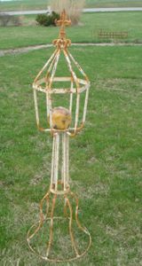 Wrought Iron Shabby Chic Candle Stand