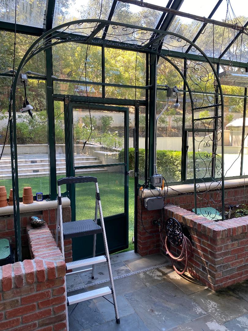 YOU Pick A Custom Width - Wrought Iron Shell Arbor