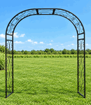 YOU Pick A Custom Width - Wrought Iron Shell Arbor