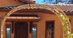 YOU Pick A Custom Width - Wrought Iron Shell Arbor