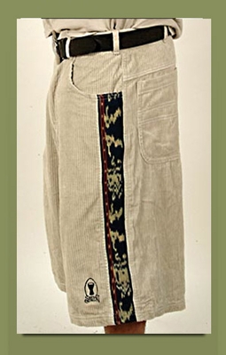  Corduroy w/Ikat Trim